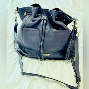 Coach leather bucket tote